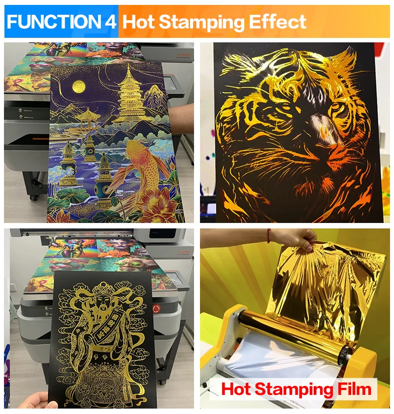 FUNSUN Big Sale Led UV Flatbed Printer 6090 UV DTF Printer for Souvenirs & Promotional A1 A2 A3 Bottle Phone Case UV Printer