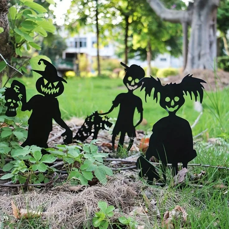 Custom Outdoor Garden Yard Lawn Signs With Stakes Hanging Halloween Ghost Decorations