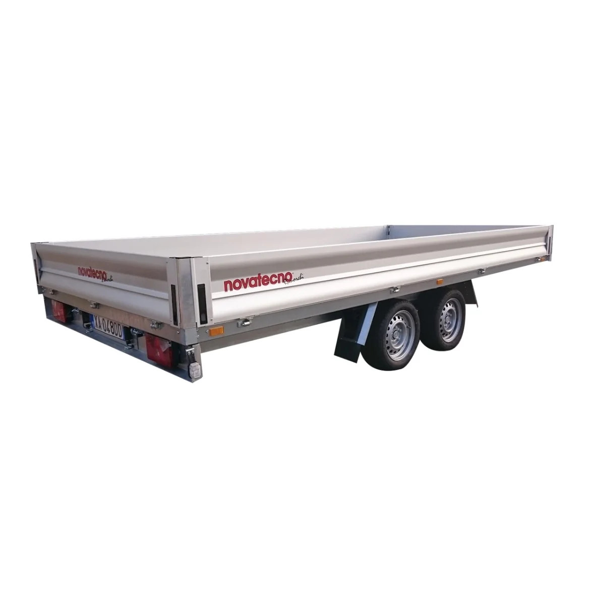 italian quality compact rear tipper trailer 327 UNI 420T ideal for work and leisure