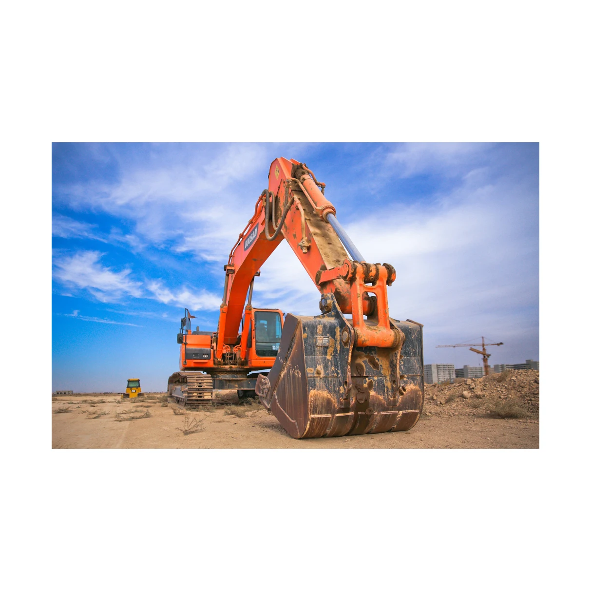 Excavator for sale with GPS and grade control system, ideal for precision digging and grading