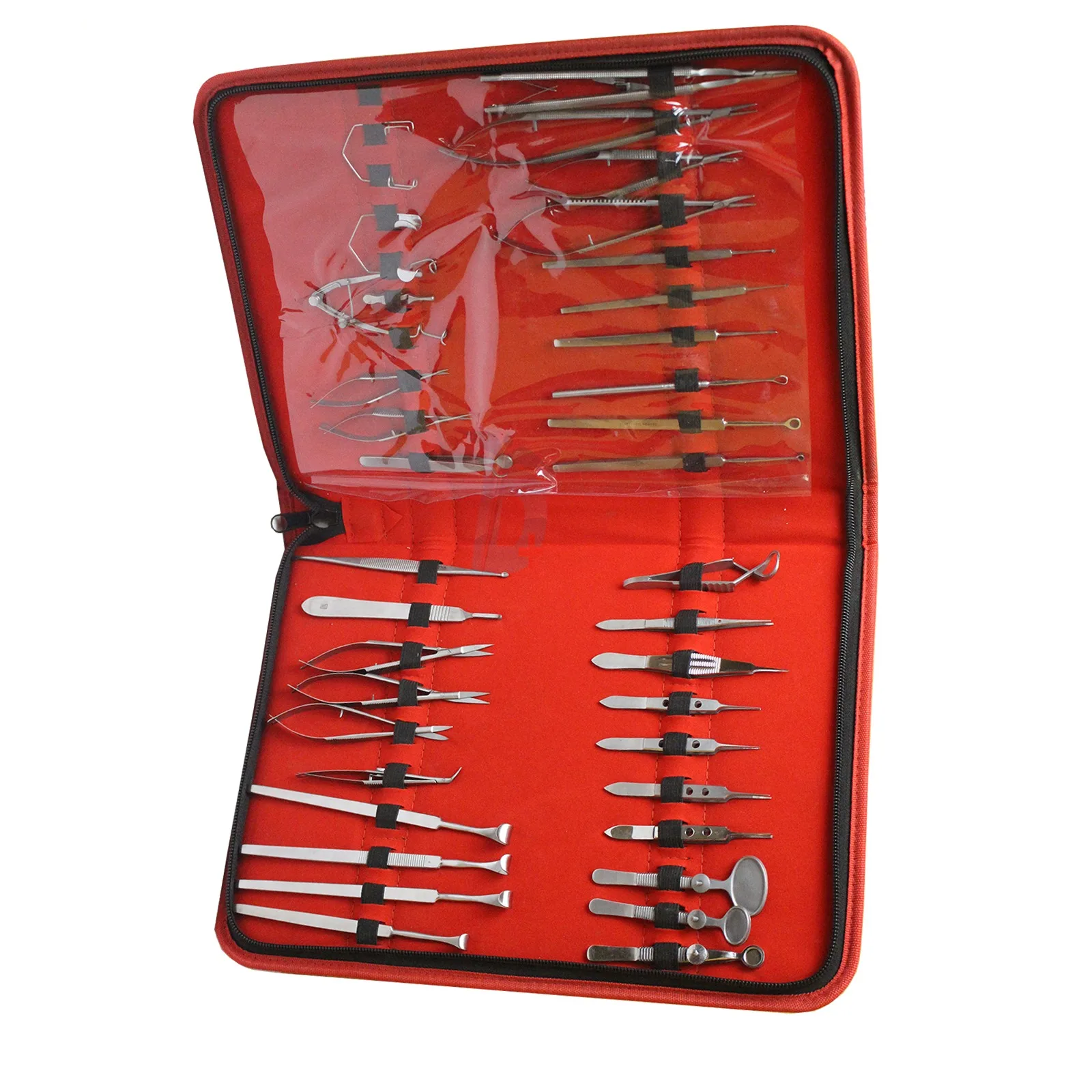 Set of 46 PCs Ophthalmic Eye Micro Surgery Surgical Instruments Set with Pouch
