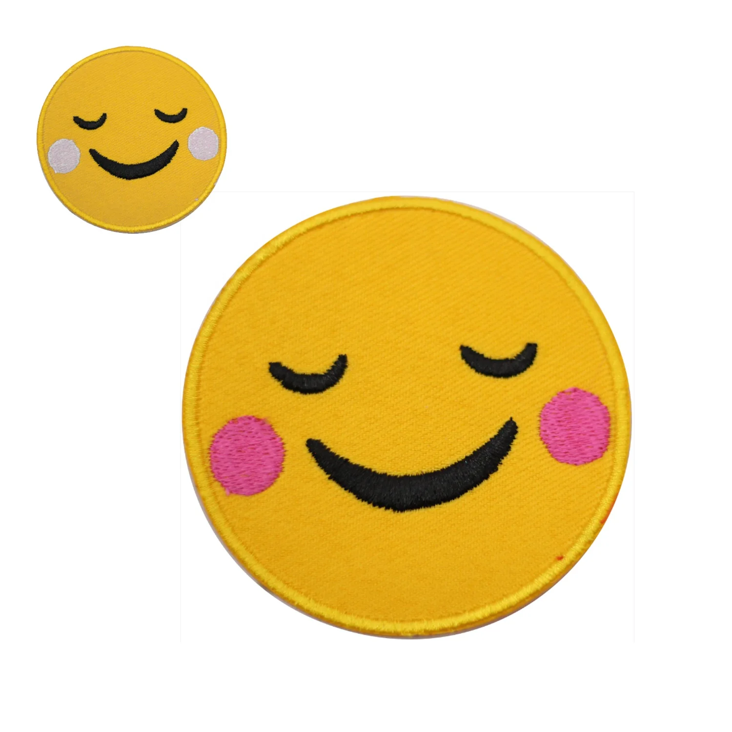 Emoticon смайлик выражение лица настроение ионное Приклеивание утюгом вышивка нашивка из полиэстера вязкая ткань от Realfitness