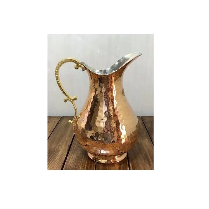 Top selling copper drinkware jug for home and restaurant water jug made of copper drinkware milk jug manufactured in India
