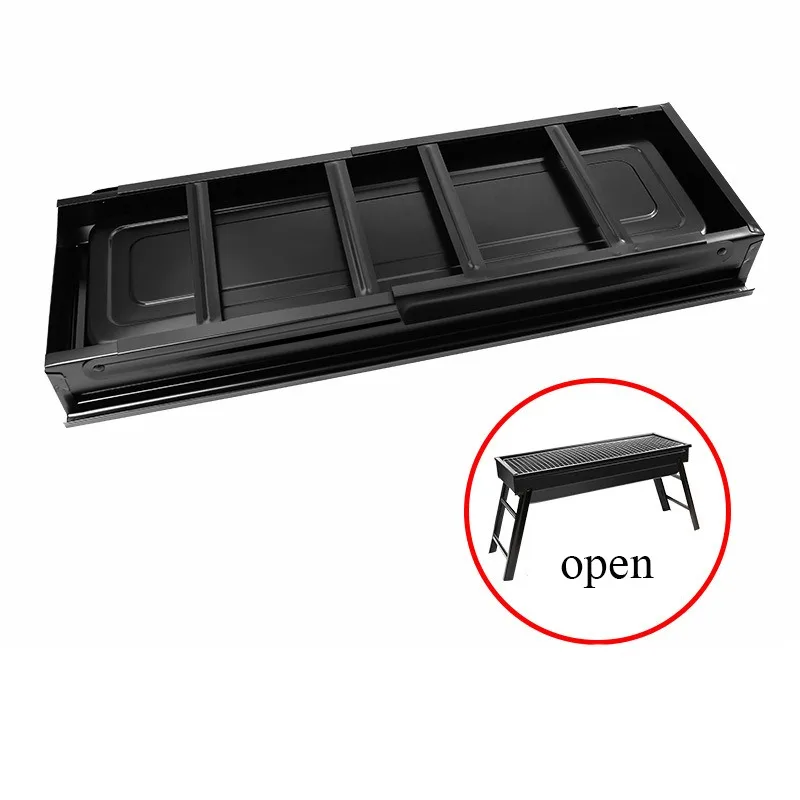 Outdoor BBQ Grills, Folding Portable Wood and Carbon Barbecue, Charcoal Stove for Cooking Carbon Meat Grills