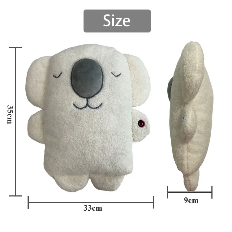 2024 Christmas best exchange gift USB electric heated plush warm toy animal pillow hand warmer