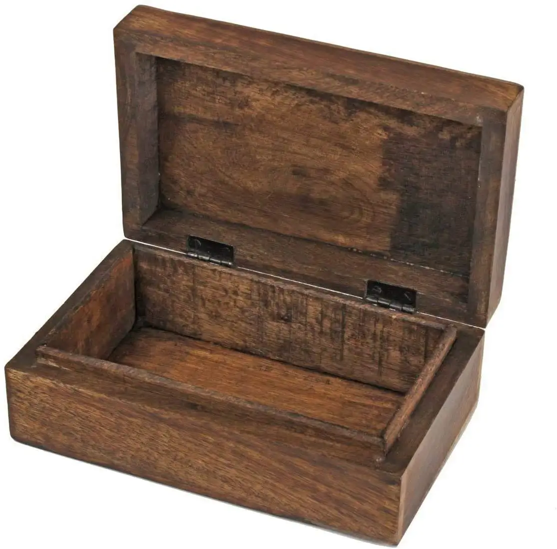 Artisan Crafted Mango Wood Carved Storage Boxes with Detailed Patterns Ideal Home and Office Organizers