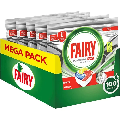 Cheap Price Supplier Fairy Platinum Plus All in One Lemon, Dishwasher 55 capsules /Tablets