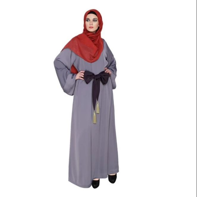 Beautiful Tasseled Dubai Style Abaya Modern Causal Turkey Style Abaya front Open Abaya Muslim Modest Dress Hot