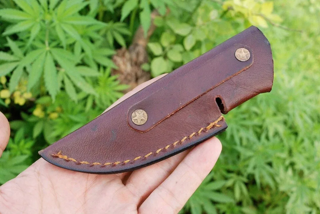 Custom Handmade Fixed Blade Knife Leather Sheath Covers High quality Knife  Chef Knife
