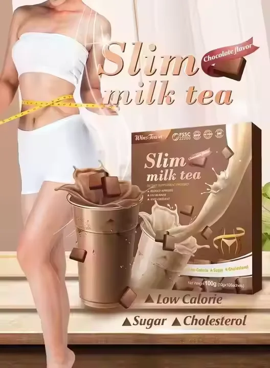 Hot selling Weight Loss OEM ODM Milk Tea Custom Factory Slim Instant Chocolate Flavor