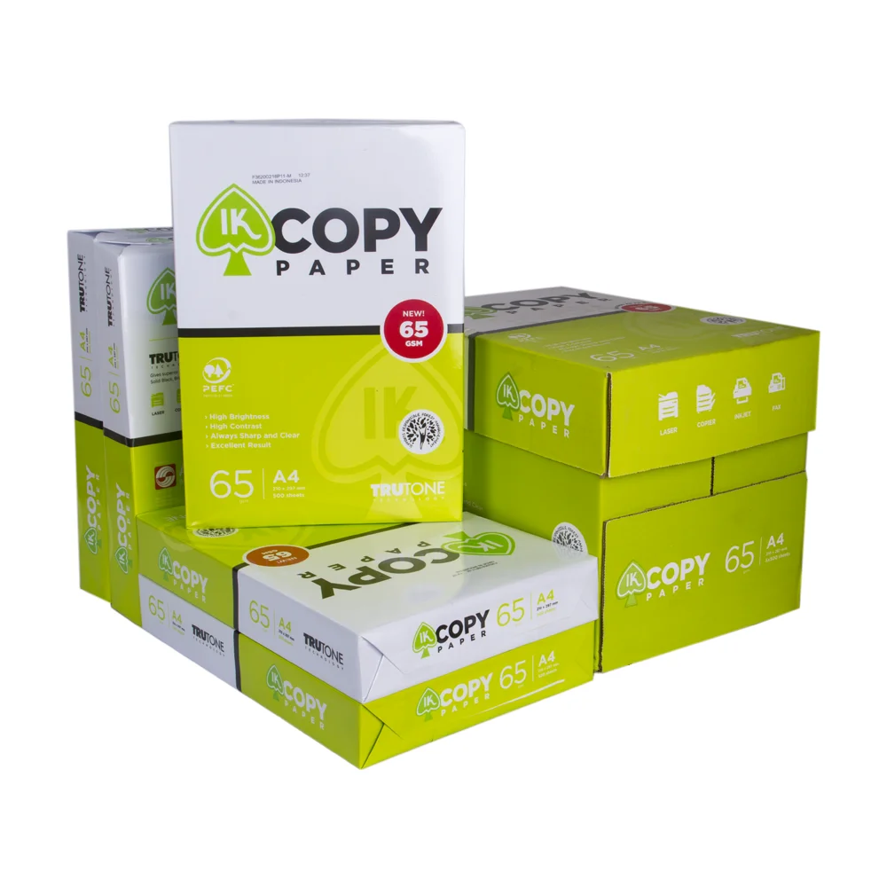 Оригинальное качество бумага Ik Plus/Ik желтая A4 копировальная 80gsm75gsm 70gsm