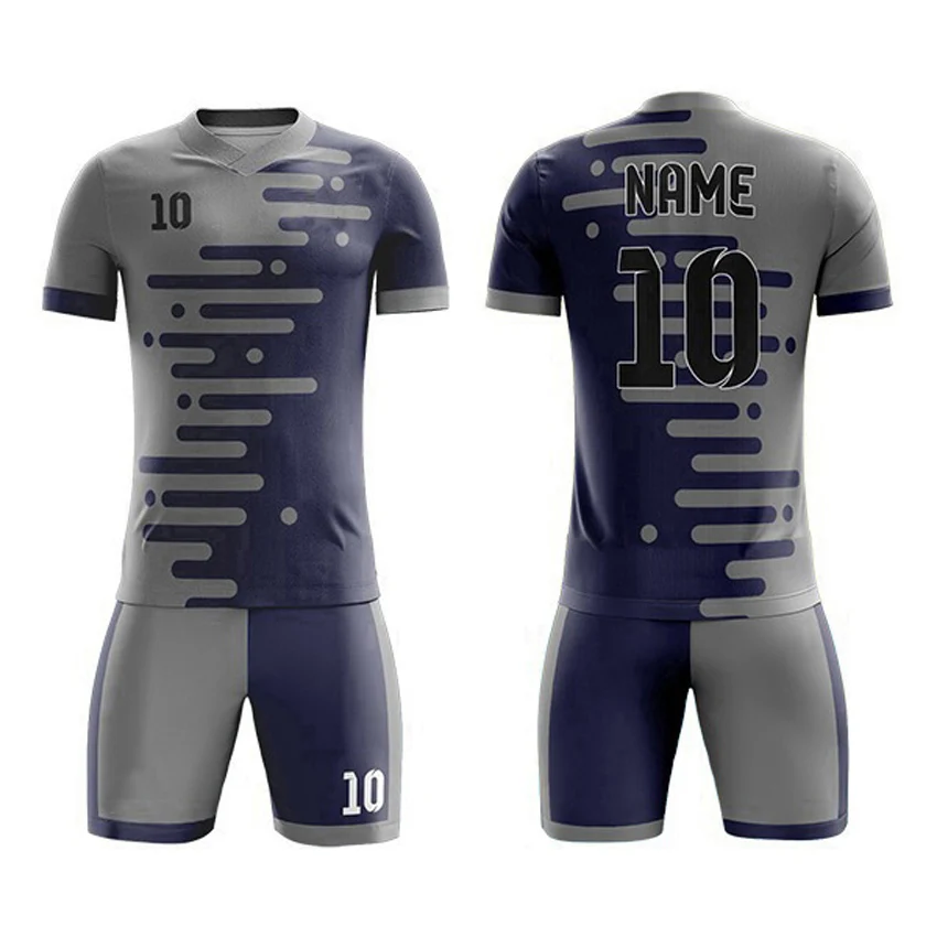 New arrivals Wear And Adults cheap polyester 202 high quality sublimation plain soccer uniform Set