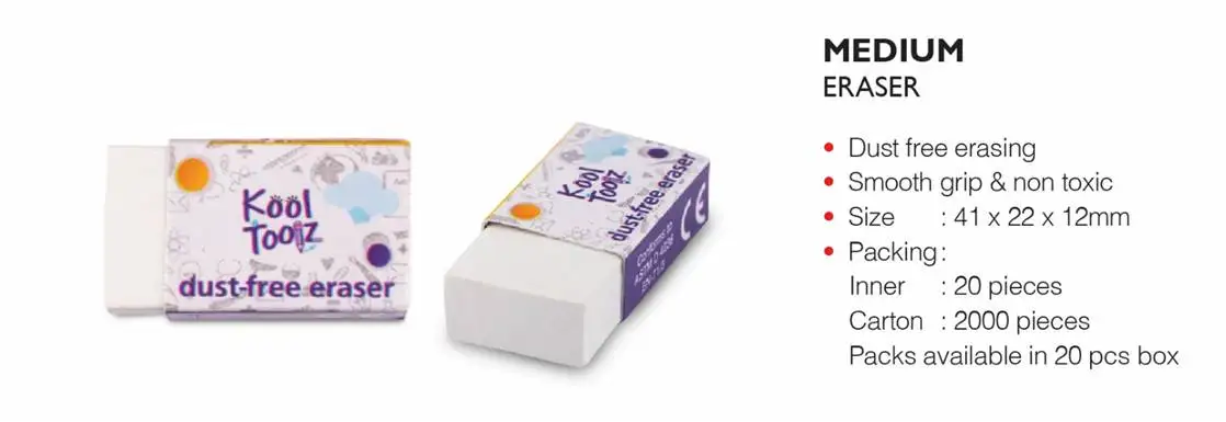 Erasers  Factory Offer Cheap Price Logo Printing Eraser Skillful Manufacture Colorful School Office Stationer