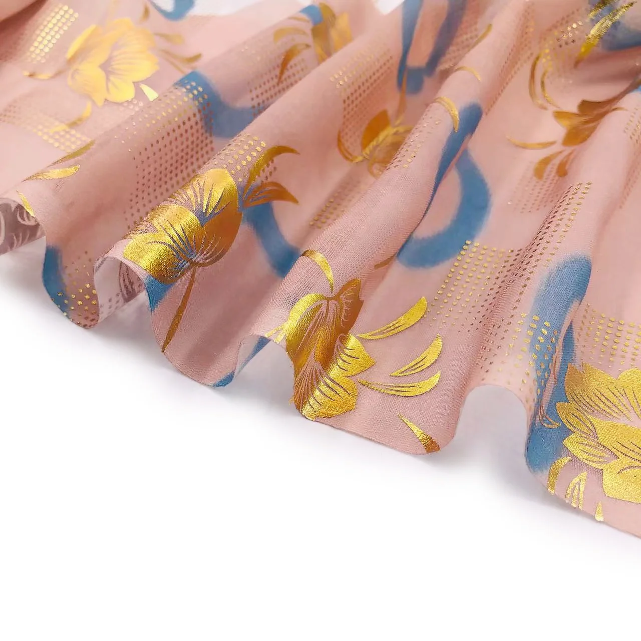 Hot stamping sudanese voile fabric custom fabric printing dresses women African fabrics