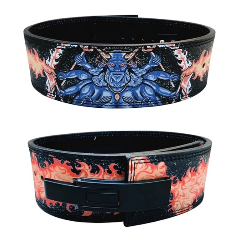 Best Quality Custom Made Gym Back Support Weightlifting Lever Belt/Cowhide Leather Lever Training Belt