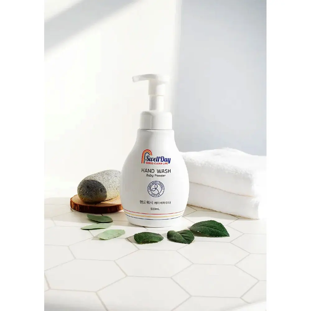 [SWELLDAY]KOTRA Hand face Wash Made in Korea Hand wash with vegetable ingredients for Deep Cleansing with soft baby powder scent