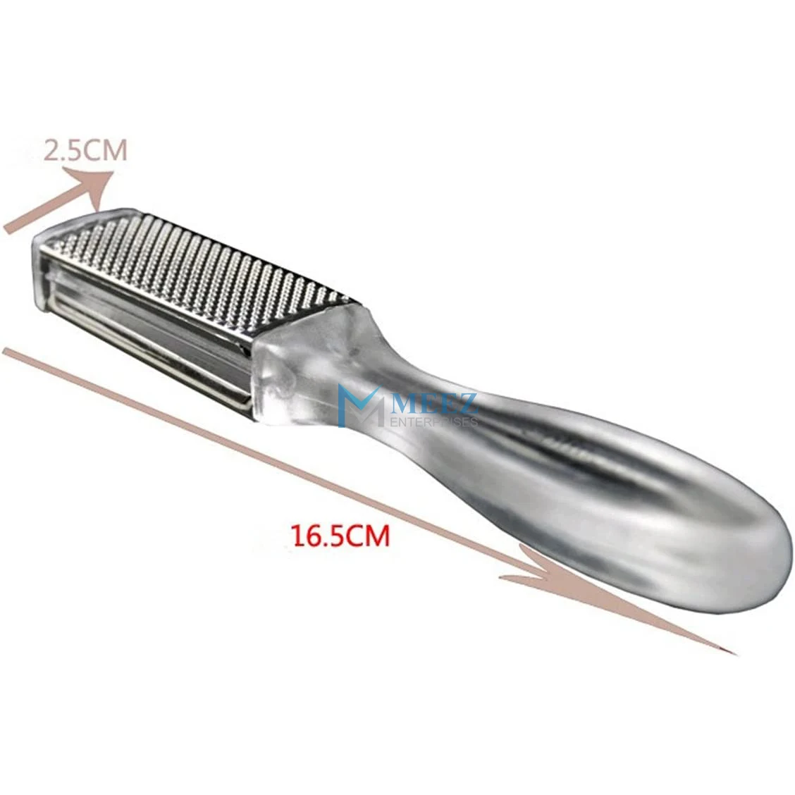 High Quality Pedicure Foot File Callus Rasp Scrubber Hard Dead Rough Skin Callus Remover Reducer 2 Sides Clear Handle