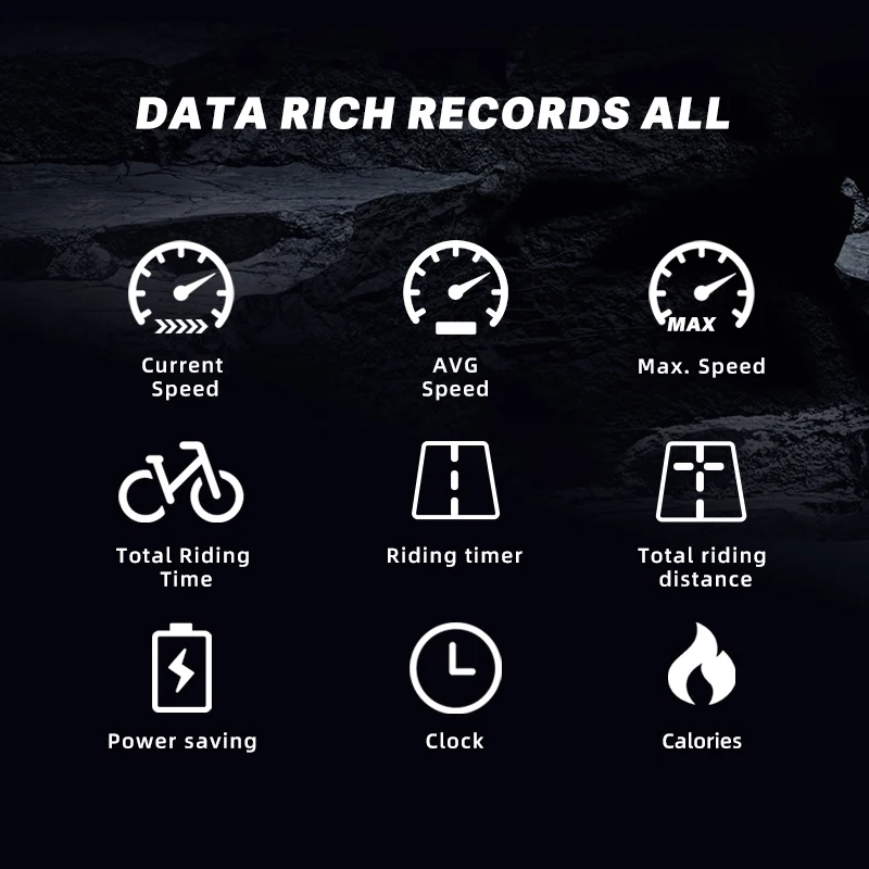 Wireless Bike Computer Waterproof Bicycle Speedometer and Odometer with LCD Display Cycling Stopwatch