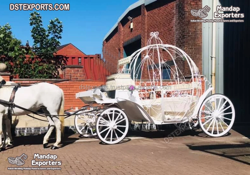 Luxury Horse Drawn Cinderella Coach Manufacturer Pumpkin Style Cinderella Horse Carriage Royal Princess Cinderella Buggy