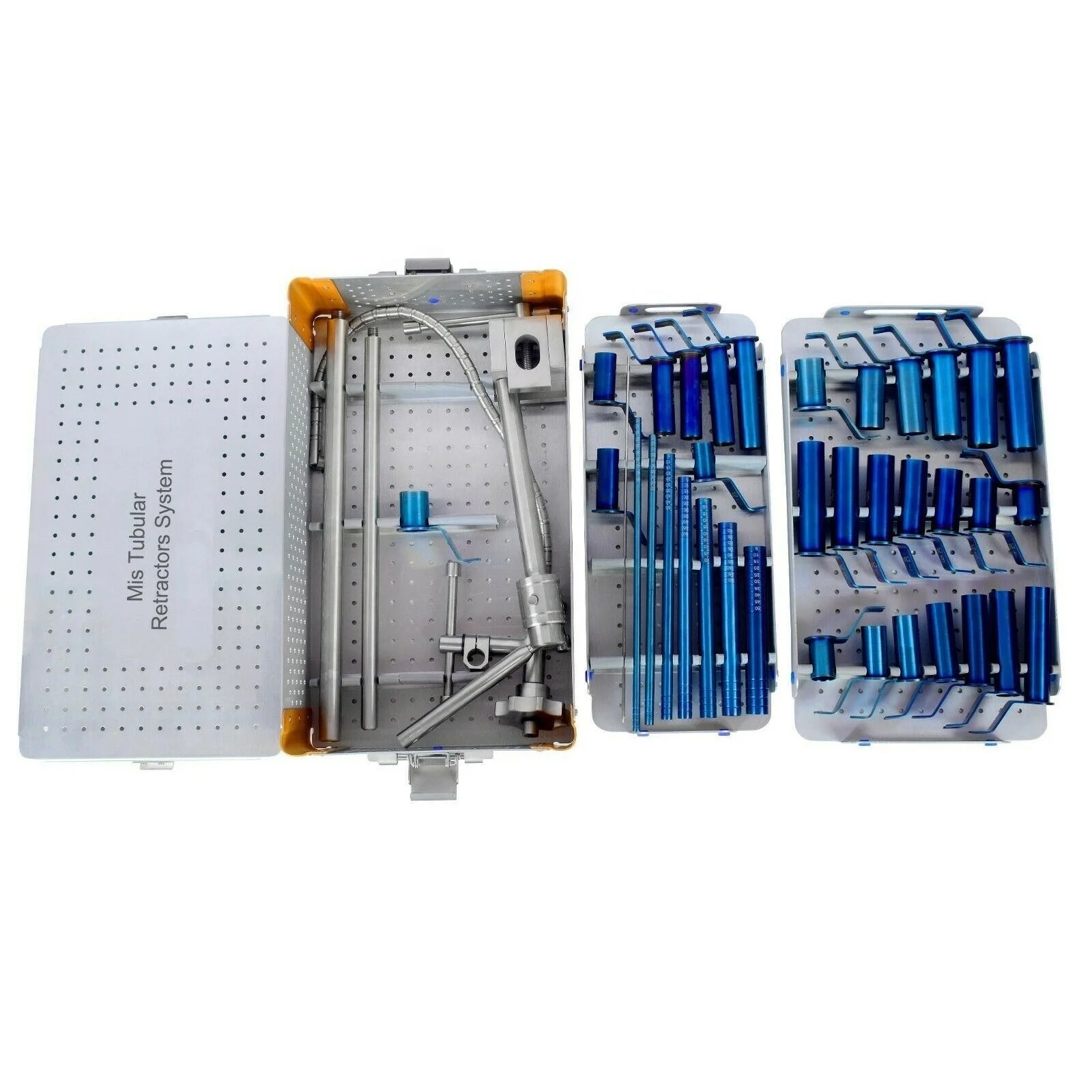 New Arrivals  Mis Tubular Retractor System with Aluminium Box 14 mm 16 mm18mm Complete MIS Tubular Retractor Set