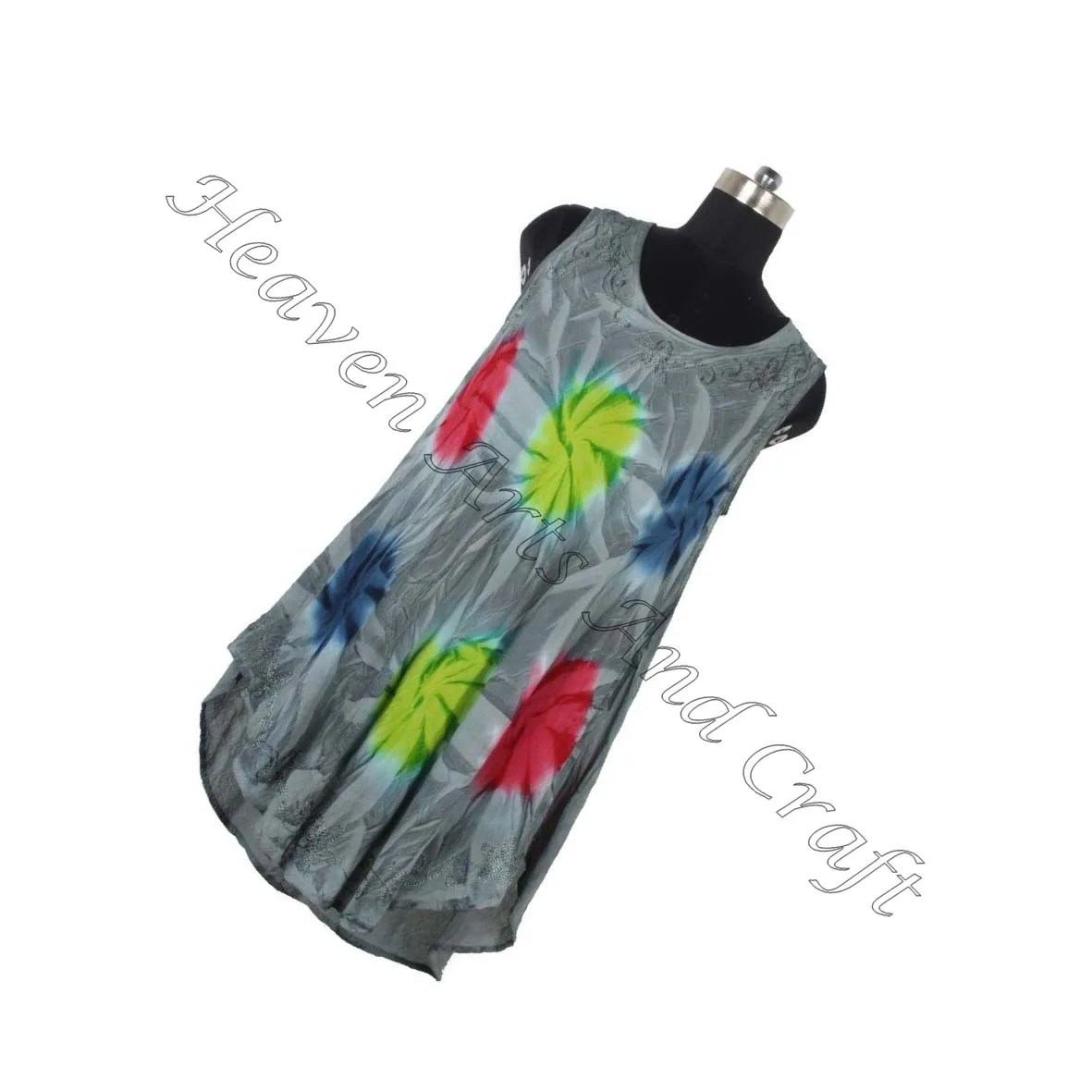 Ladies Clothing Rayon Dress India Tie Dye Beach Wear Online Shopping Dressladies high quality tie dye round rayon o neck long