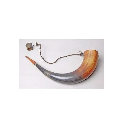 Natural White Horn Powder Horn Color \best Quality and Looking with Wooden Plug or Brass Plug\ Drinking Horn for Sale