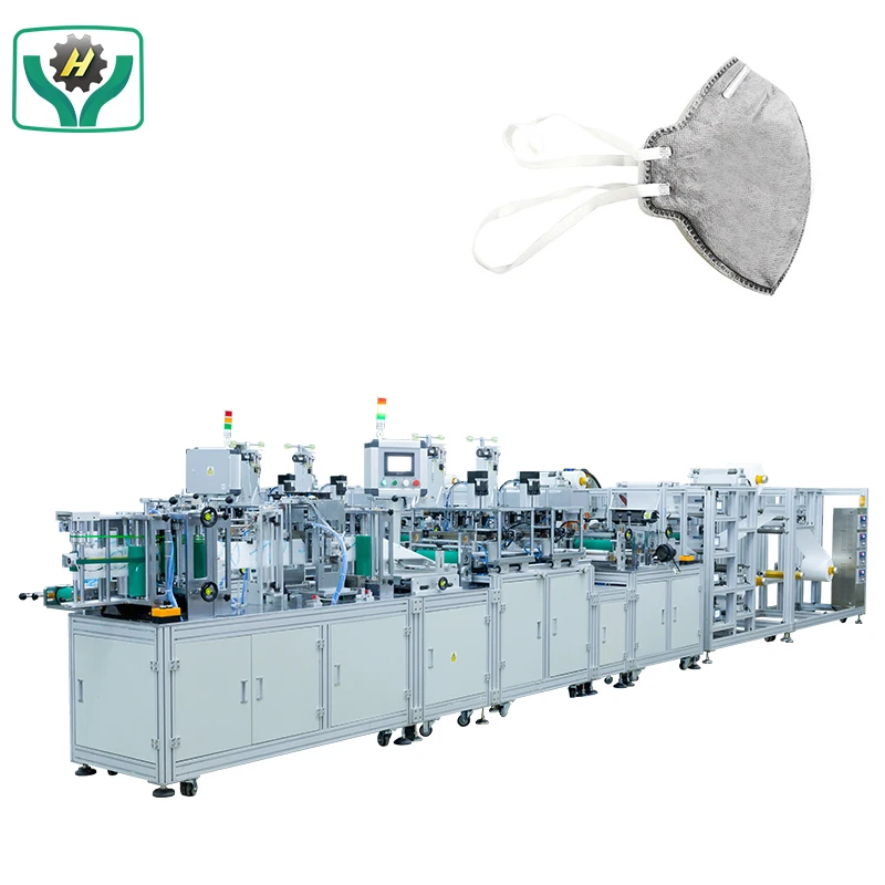 High Speed Surgical Head Straps Folding Face Mask  Head Loop KN95 Mask Making Machine