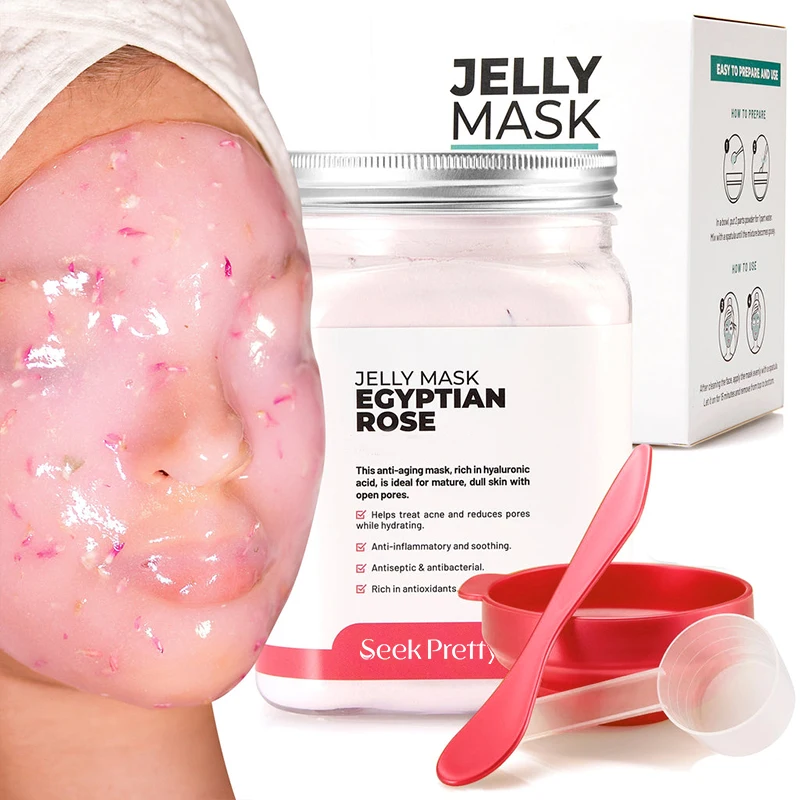 Wholesale Golden Peel-Off Egyptian Rose Rubber Face Mask Hydro Jelly Individual Masks Jelly Mask Powder For Face And Body