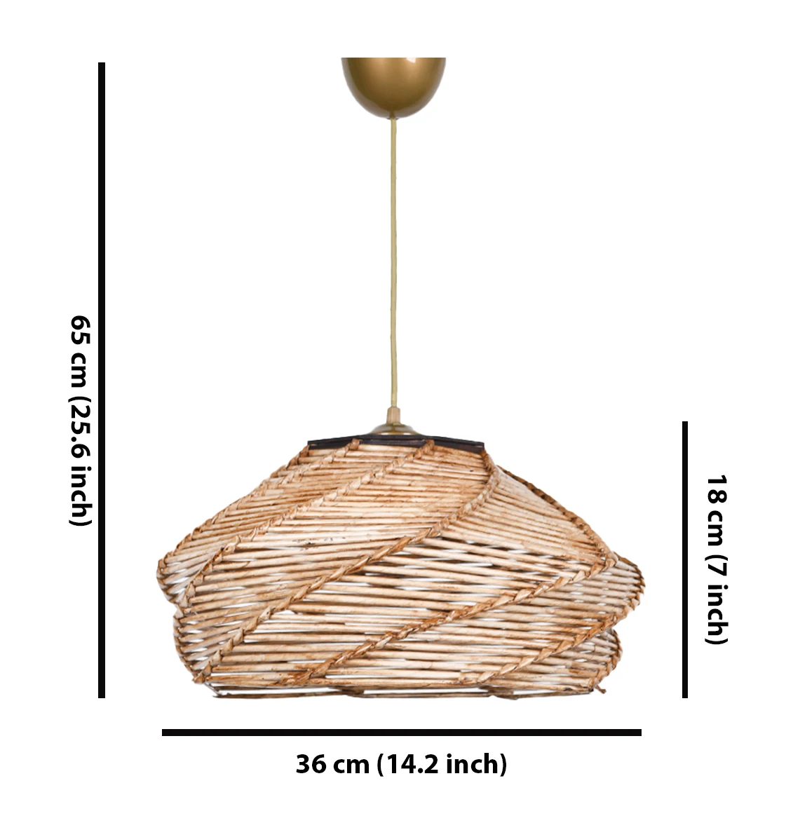 Modern Rustic Wooden Cage Pendant Light with E26 Base 3D Printed Iron and Bamboo for Living Kitchen Dining Room Lighting