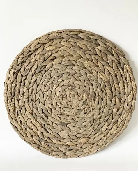 Rustic boho rattan placemats for home or event decor handmade and eco-friendly for stylish dining settings