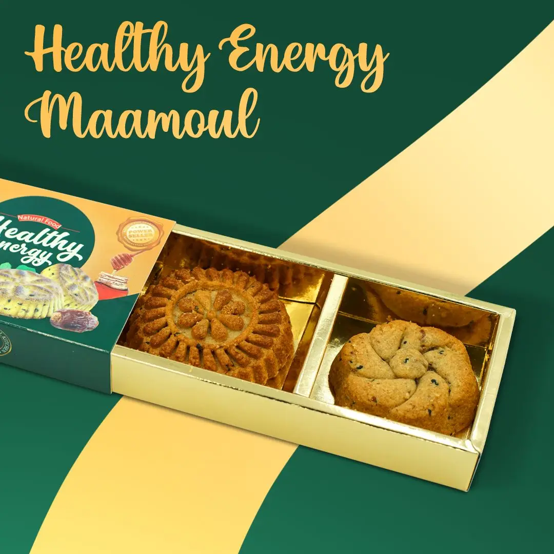Best Quality Maamoul Mini Desserts 80gm Protein Snacks Honey Exhilarating Happiness Box Packing Bulk Nut Tea Flavored Snacks Bag