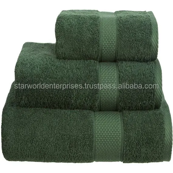 Cotton 100%  Luxury 70*140cm Soft Plush Large Size Grey Microfiber Bath Face Towel Sets for Home Hotel Salon Hair