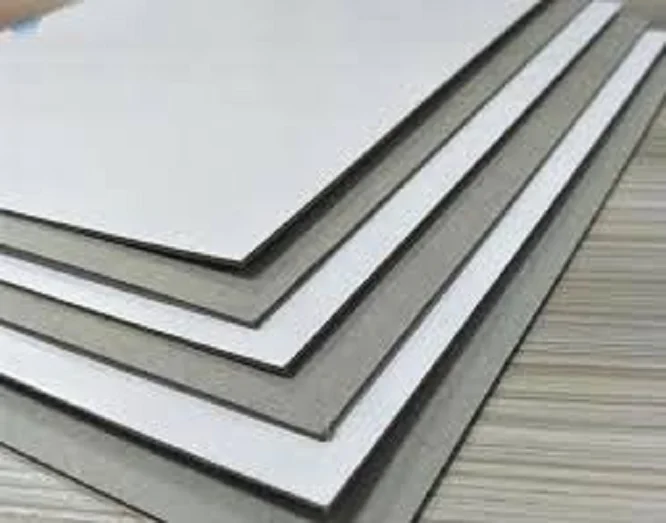 duplex paper board grey back and white back