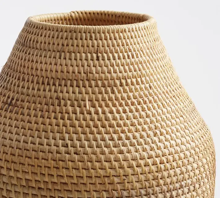 Ваза для украшения дома из ротанга ручной работы, ваза из ротанга разных размеров из Вьетнама