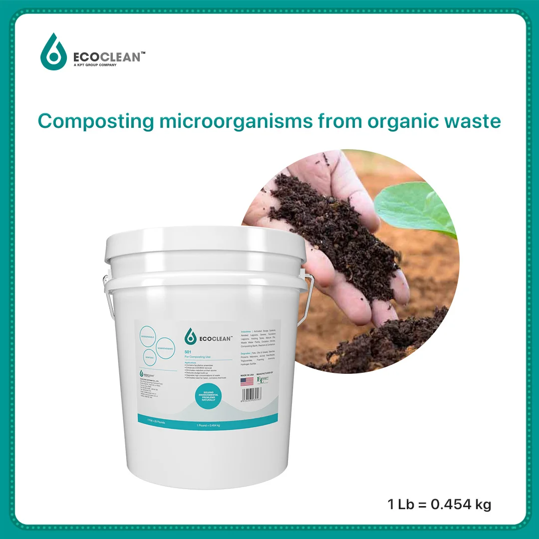 Микробиология очистки сточных вод в промышленных зонах Ecoclean 501 для компостирования по оптовой цене