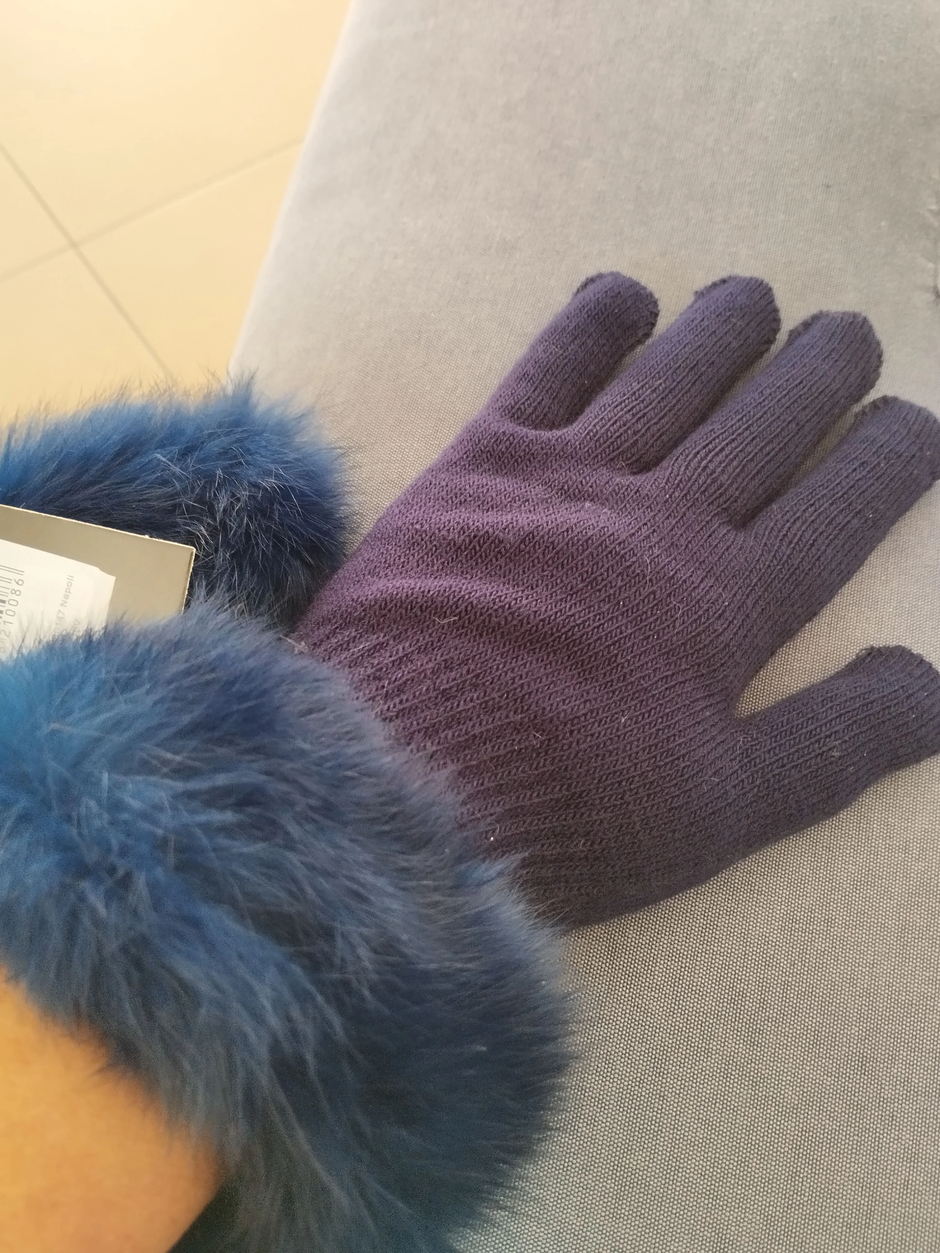 Симпатичные акриловые перчатки и варежки ручной работы в Италии с кроличьим запястьем для женщин девочек на зимний сезон частная марка