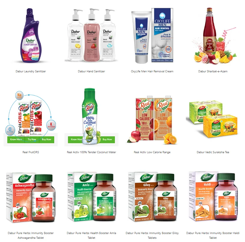 One Stop Solution for Dabur HealthCare Supplies Skin Care Products and Pantry Items