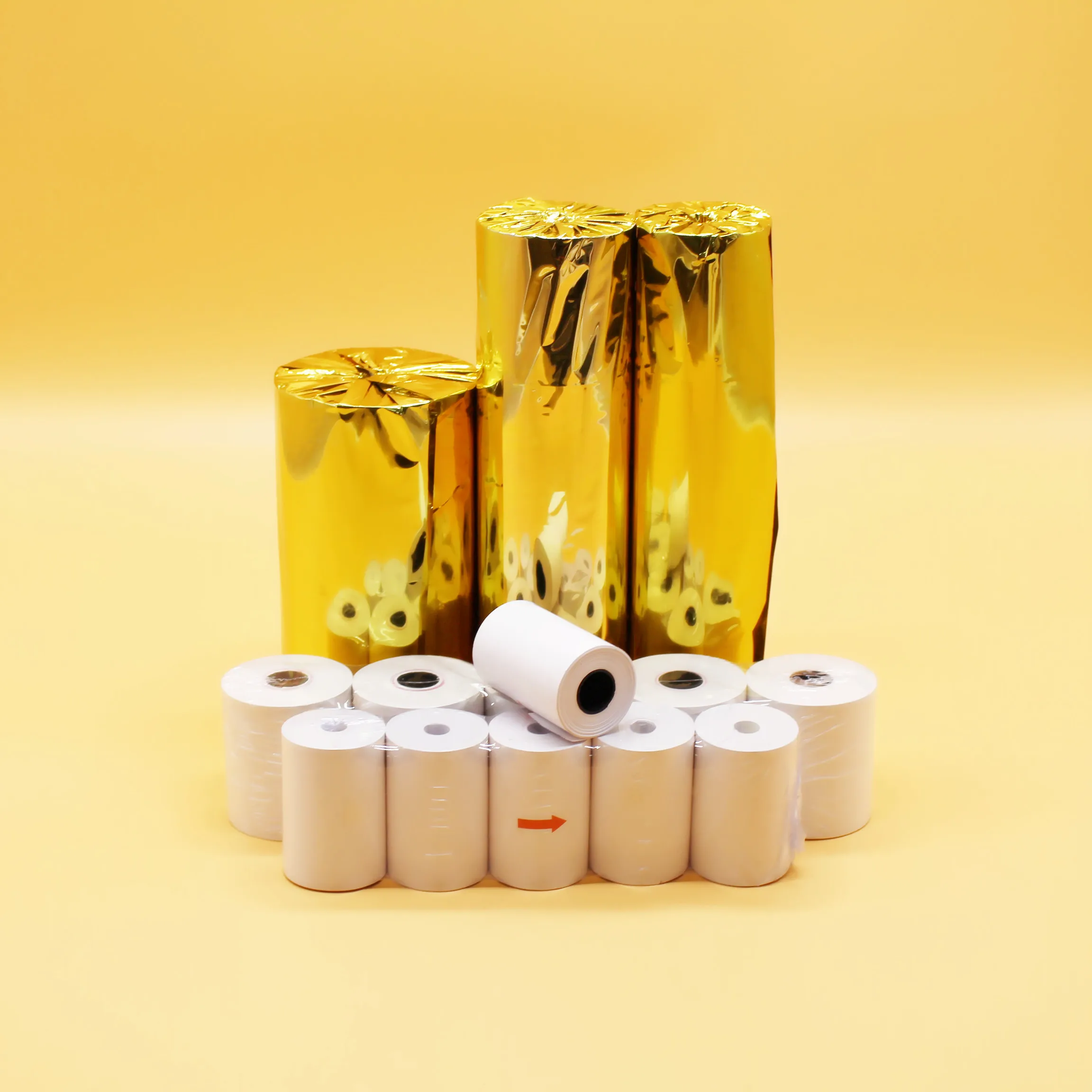 POS Thermal Paper Rolls for Printing Receipts 80mm x 80mm Jumbo Thermal Paper Roll Premium, 55gsm, 60um, 80m