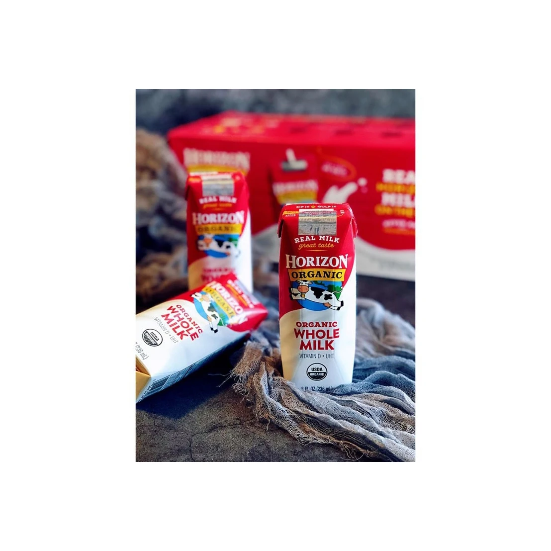 Horizon Organic 1% Lowfat UHT Milk   8 Oz.  6 Count
