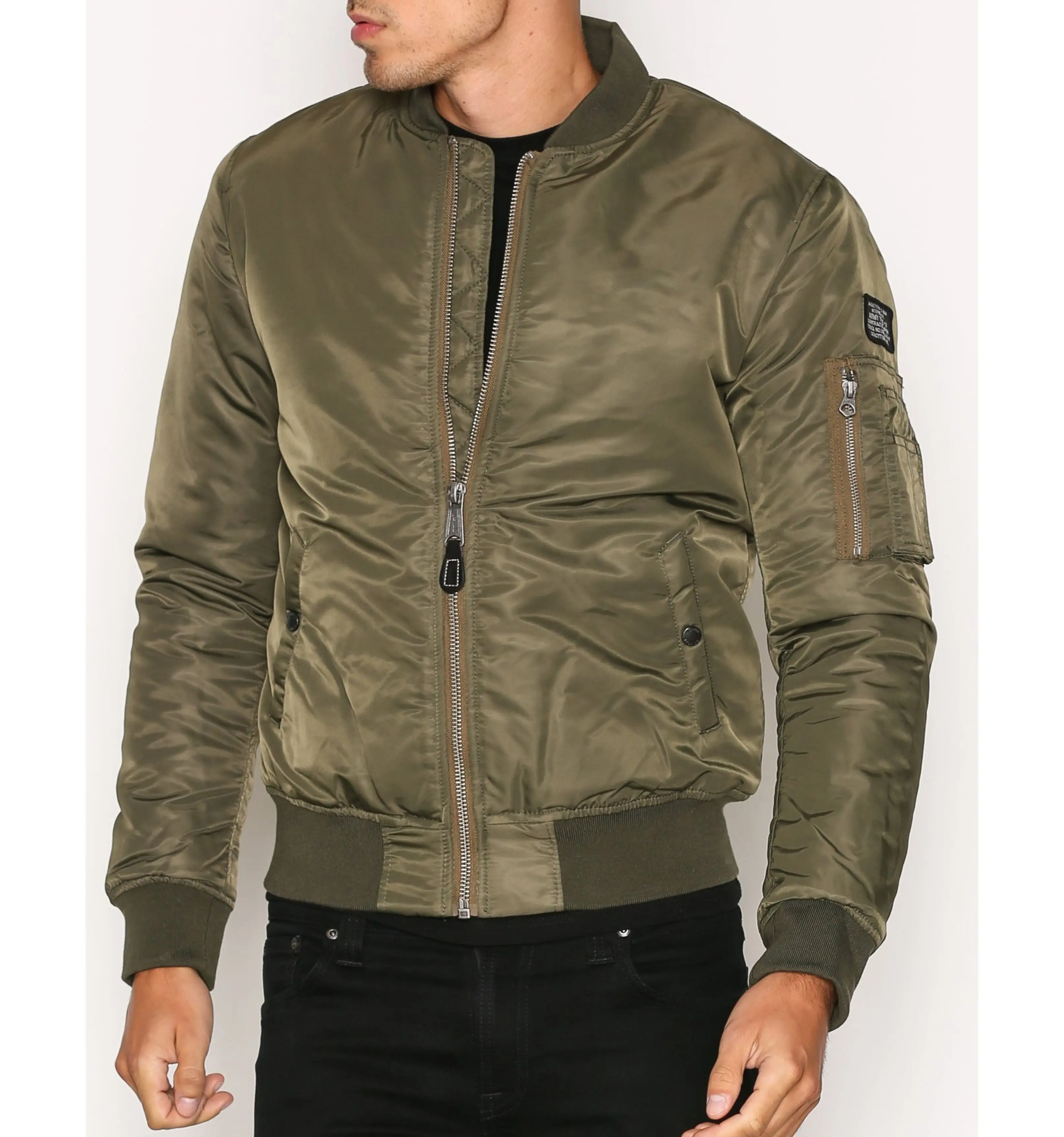 Trendy Winter Aviator Cotton Thick Zipper Casual Bomber Jacket for Men Women high quality bomber jacket custom bomber jacket men