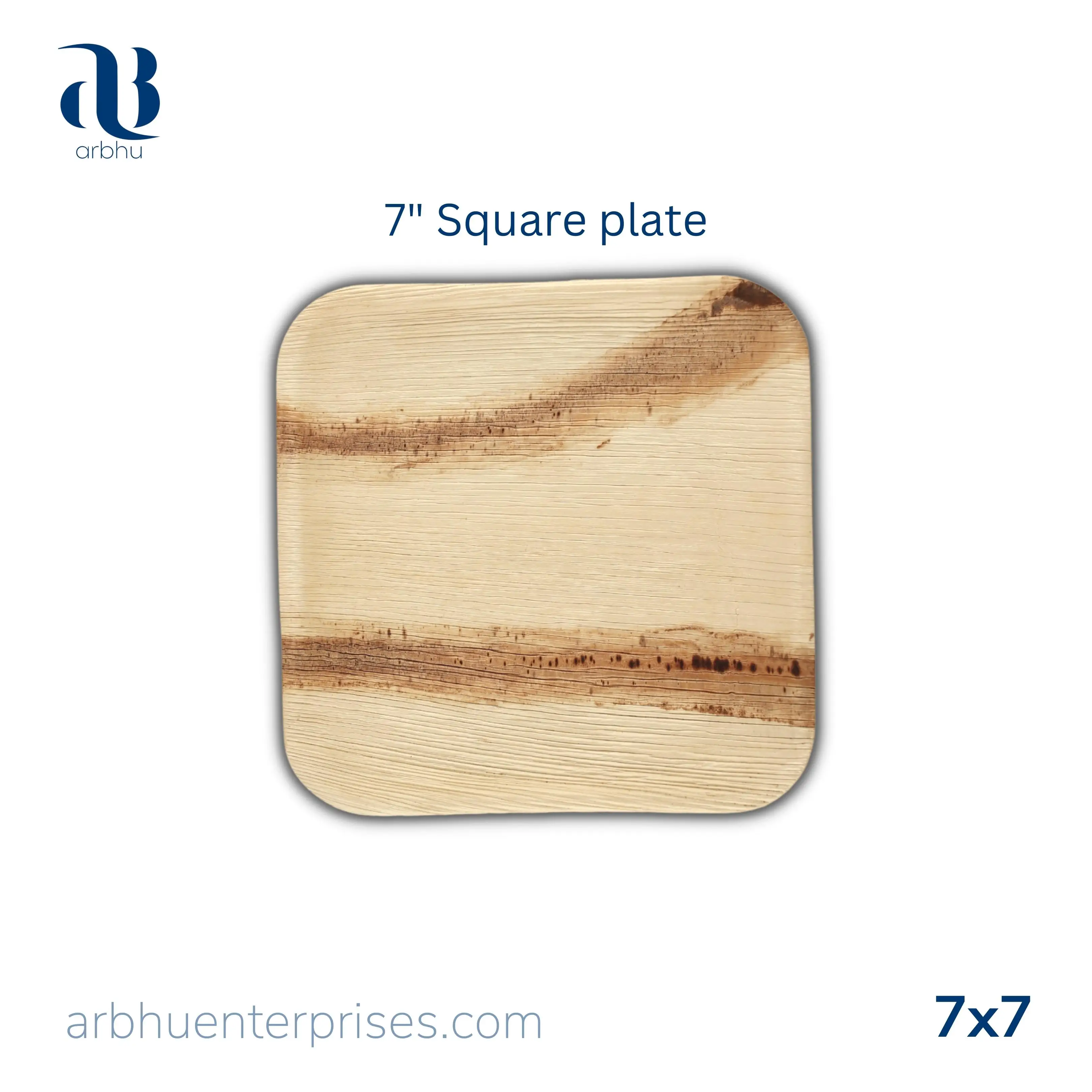 Disposable high quality palm leaf plates manufactured in India- Unique design 100% Eco-friendly