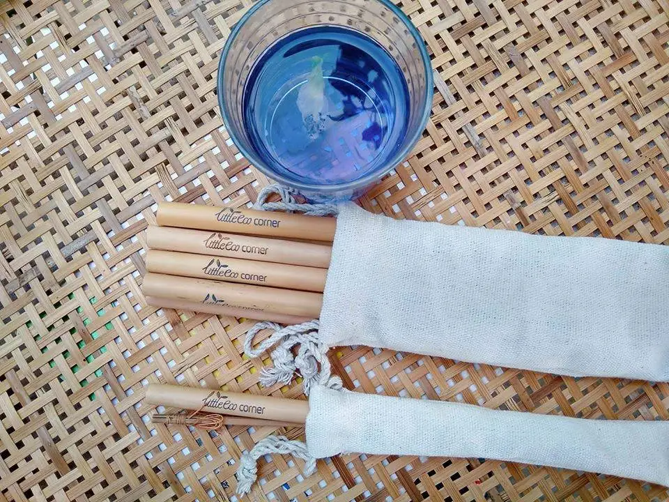 Best Selling Bamboo Drinking Straws Set With Mini Canvas Bag And Cleaning Tools, Suitable For Gifts