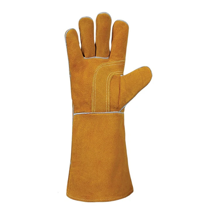 OEM High Quality Nitrile Tig Welding Gloves Cheap Price Safety Leather Gloves for Industrial Work Touch Screen Compatibility