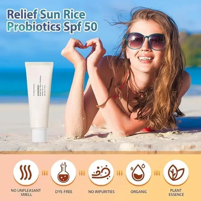 Лучшая цена косметический крем Joseon Sun Rice + пробиотики 50 мл органический солнцезащитный SPF для защиты кожи