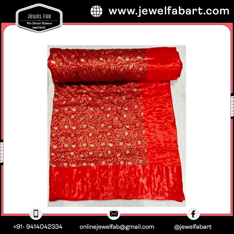 100% Cotton Vintage Kantha Quilt Cotton Handmade Quilt Indian Kantha Patchwork Bed Quilt Printed  Handmade