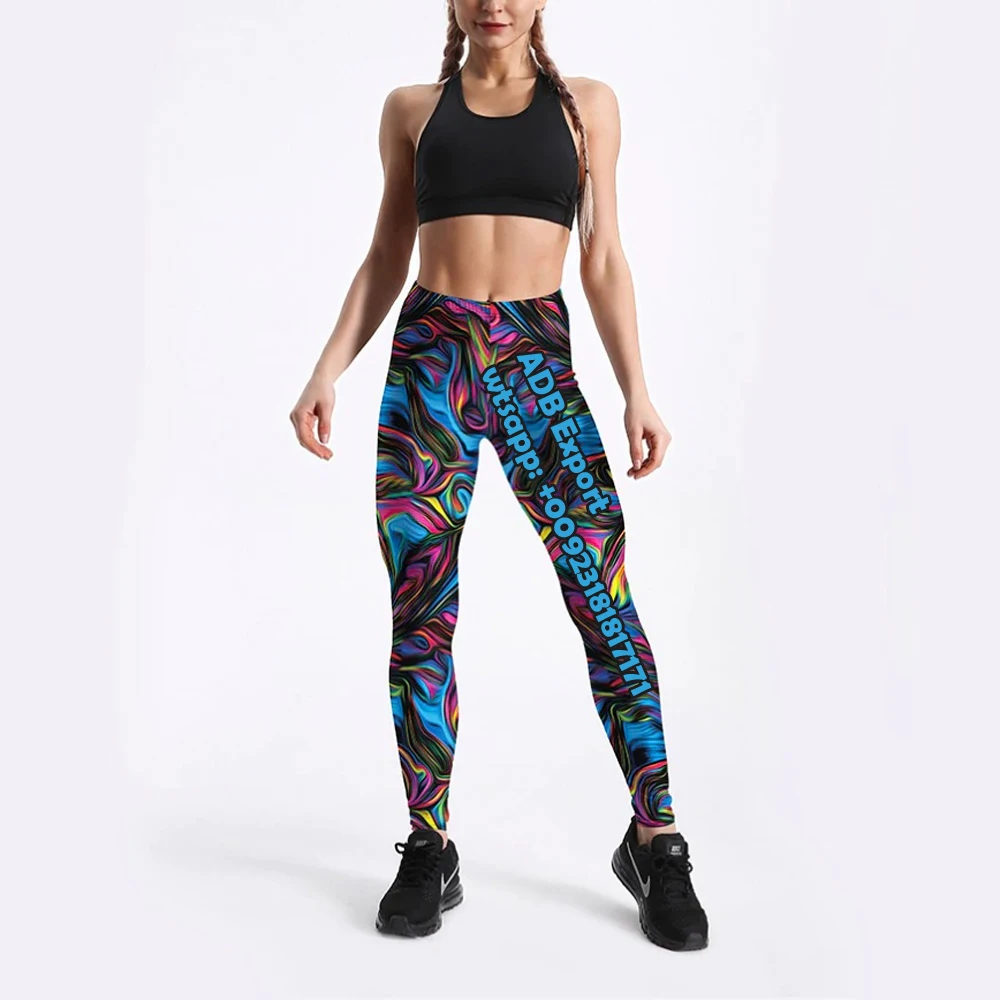 Tie Dye NEW HIGH ELASTICITY TROUSERS WARM THICK PANTS FOR WOMEN LEGGINGS ELASTIC SOFT QUICK DRY SCRUNCH BUTT SEAMLESS ACTIVE