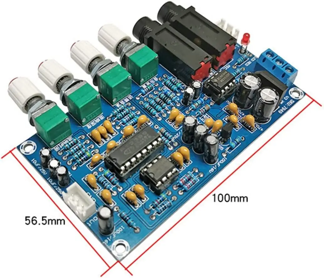 Pt2399 Echo Mic Board Microphone Amplifier Board Karaoke Reverberation Board Karaoke Amplifier Module Dual Ac12V