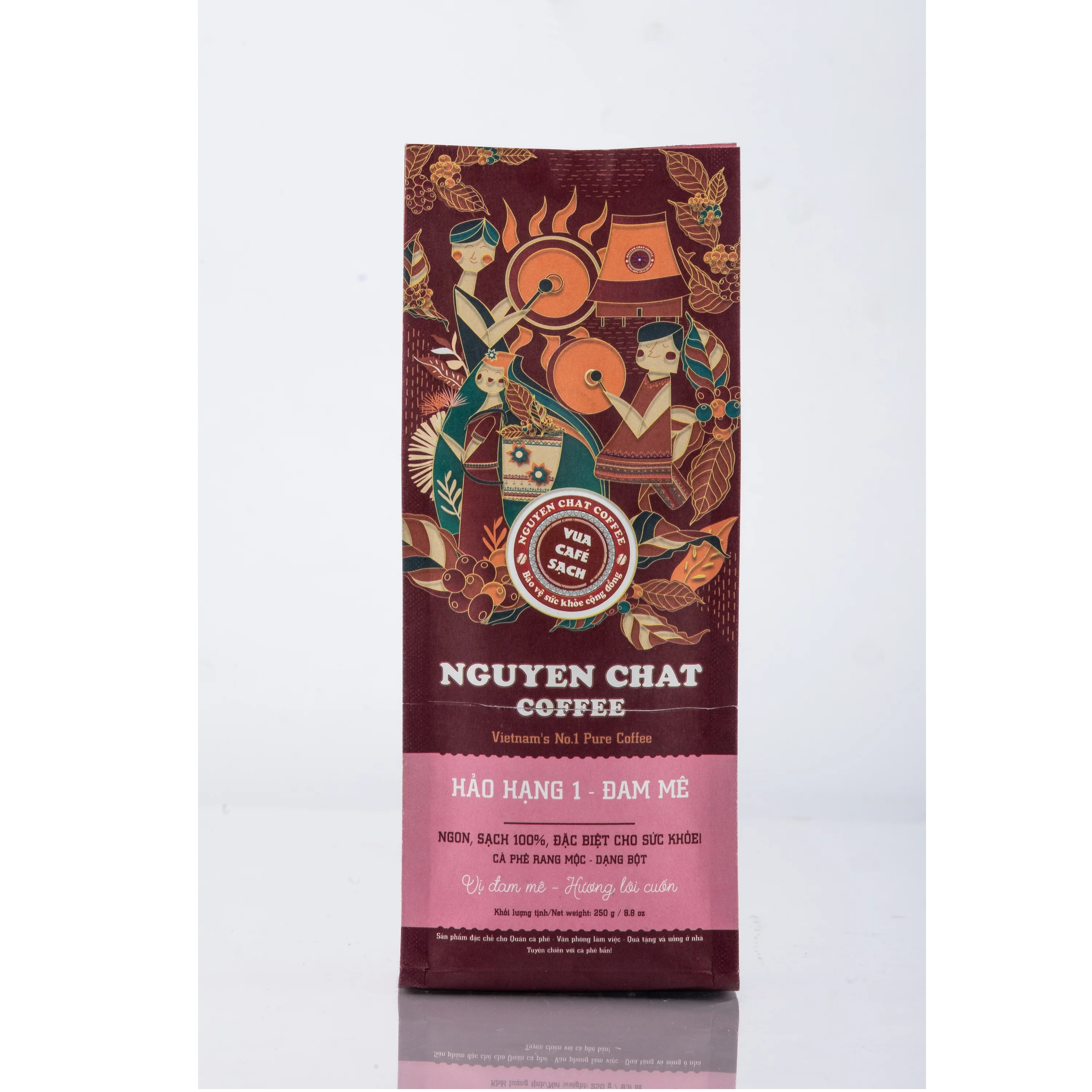 Normal Feature Roasted coffee bean 100% Puce ground vietnamese coffee 0.25kg Weight High Quality Vietnam coffee price