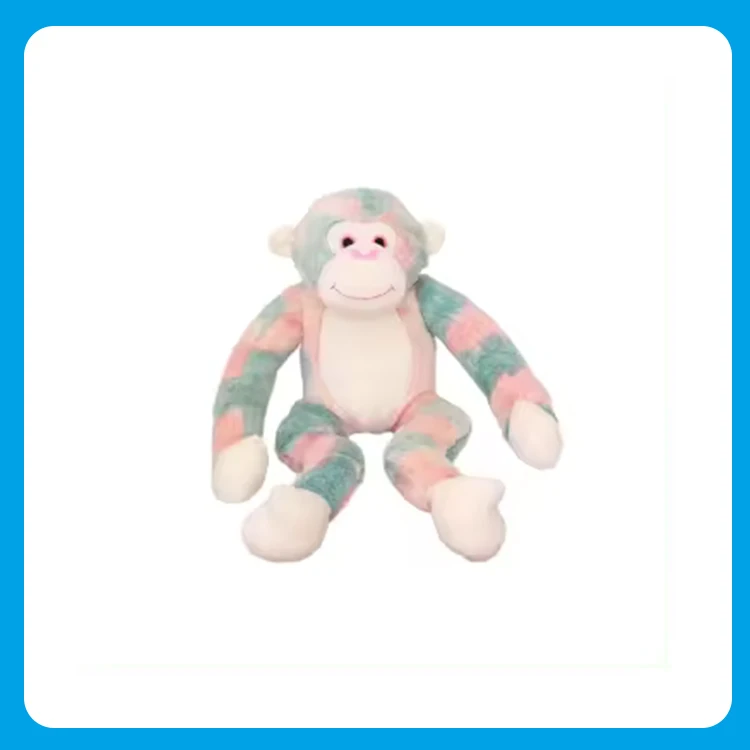Multi-Colored Cute Monkey Soft Plush Stuffed Animal Toy Best Fabric Cotton and PP Filled for Boys Handmade in India