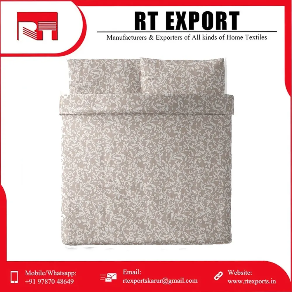 Hot Sale Customized Design Duvet Cover Set 100% Cotton Material Duvet Cover Sets with Custom Private Label